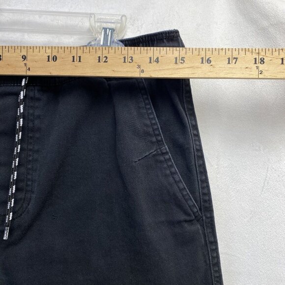 HYPE Stretch Jogger Drawstring Elastic Waist Shorts Men Medium Black W/Pockets - Picture 5 of 16